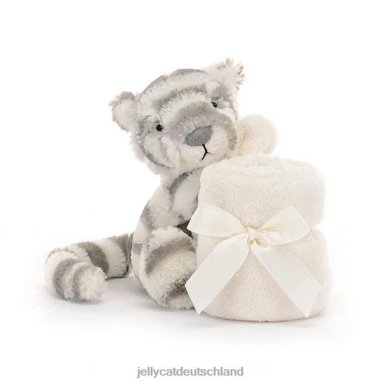 Jellycat Schüchterner Snow Tiger Schnuller grau und weiß Spielzeug Z8424264