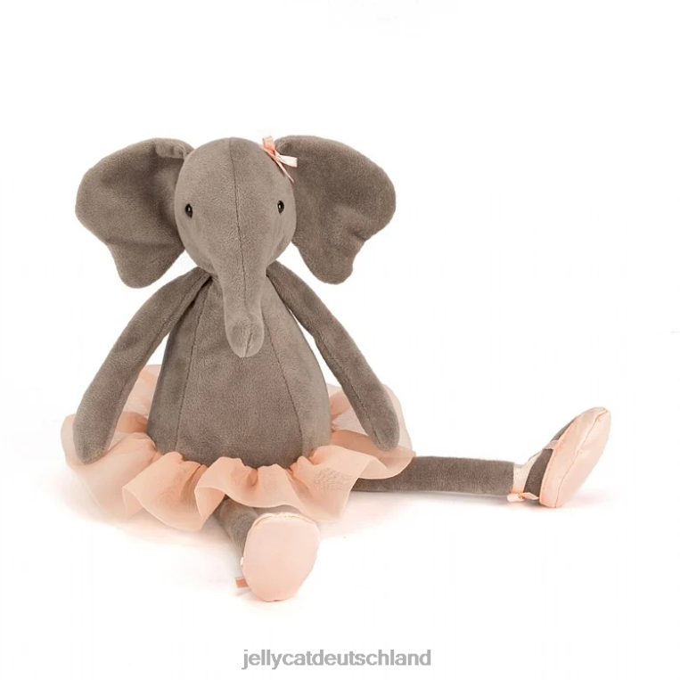 Jellycat Buch „Elly Ballerina“ und „Dancing Darcey Elephant Grey“. Buch Z8424691
