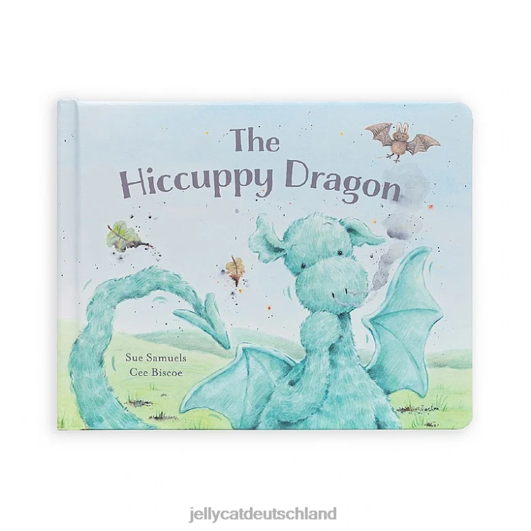 Jellycat Das Buch „Hiccupy Dragon“ und „Fuddlewuddle Dragon Green“. Buch Z8424811