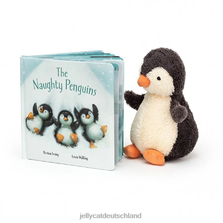 Jellycat Das Buch der frechen Pinguine und der graue Erdnusspinguin Buch Z8424649