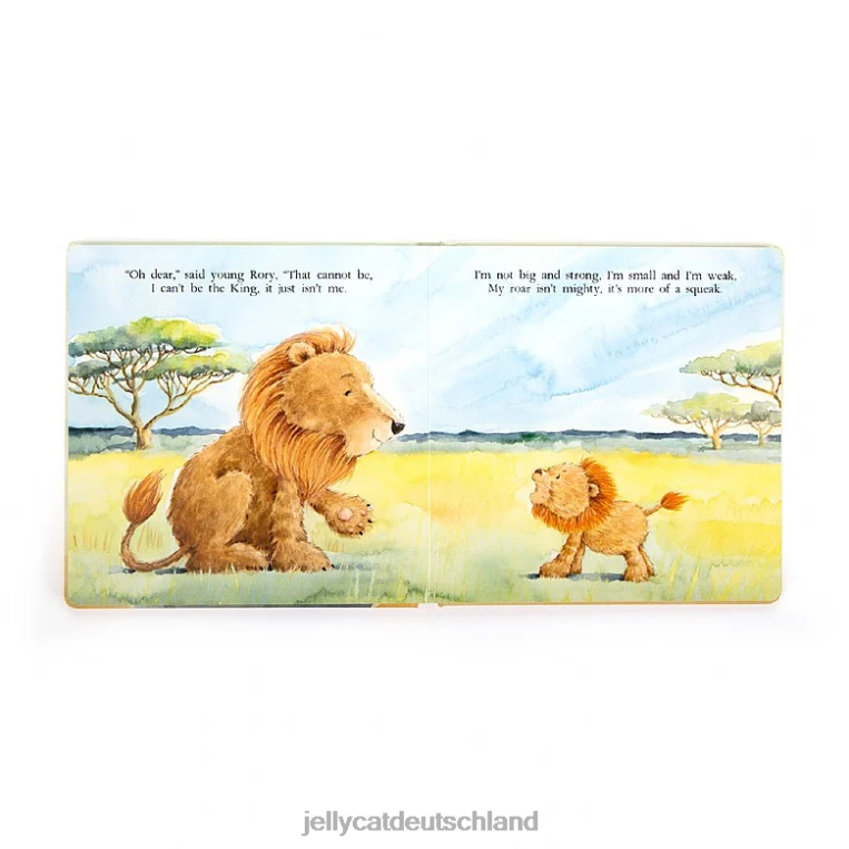 Jellycat Das sehr mutige Löwenbuch und der Fuddlewuddle Lion Tan Buch Z8424692