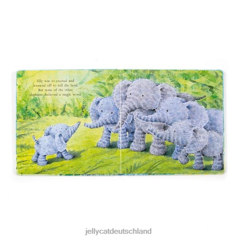 Jellycat Elefanten können nicht fliegen, Buch und fuddlewuddle Elefantenblau Buch Z8424736