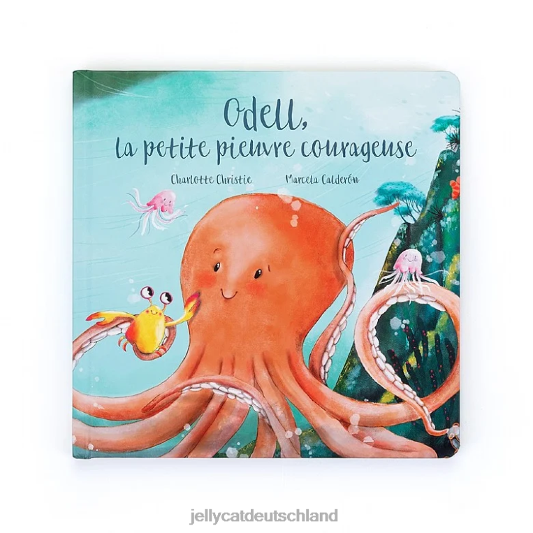 Jellycat Odell La Petite Pieuvre Courage Livre Multi-Color Buch Z8424794