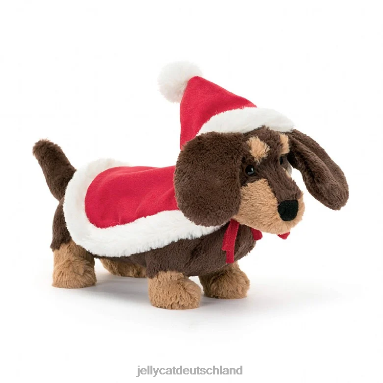 Jellycat Ottos verschneites Weihnachtsbuch & Winterwärmer Otto Wursthund braun Buch Z8424305