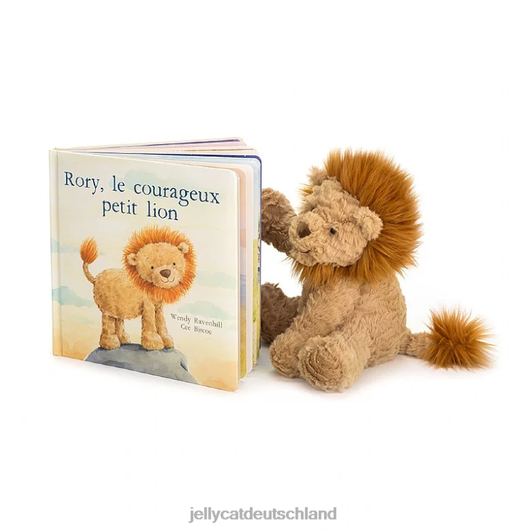 Jellycat Rory Le Courux Petit Lion & Fuddlewuddle Lion Tan Buch Z8424719