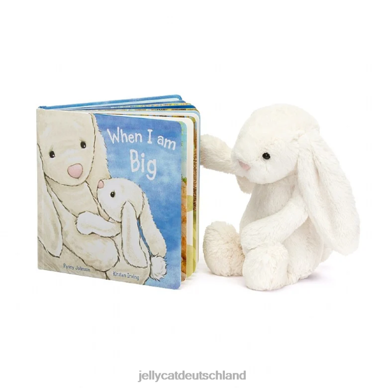 Jellycat Wenn ich ein großes Buch und eine schüchterne Hasencreme bin Buch Z8424734