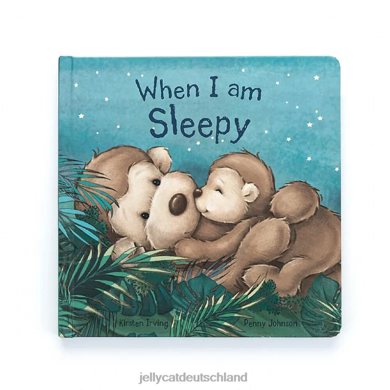Jellycat Wenn ich ein schläfriges Buch und ein schüchternes Affenbraun bin Buch Z8424725