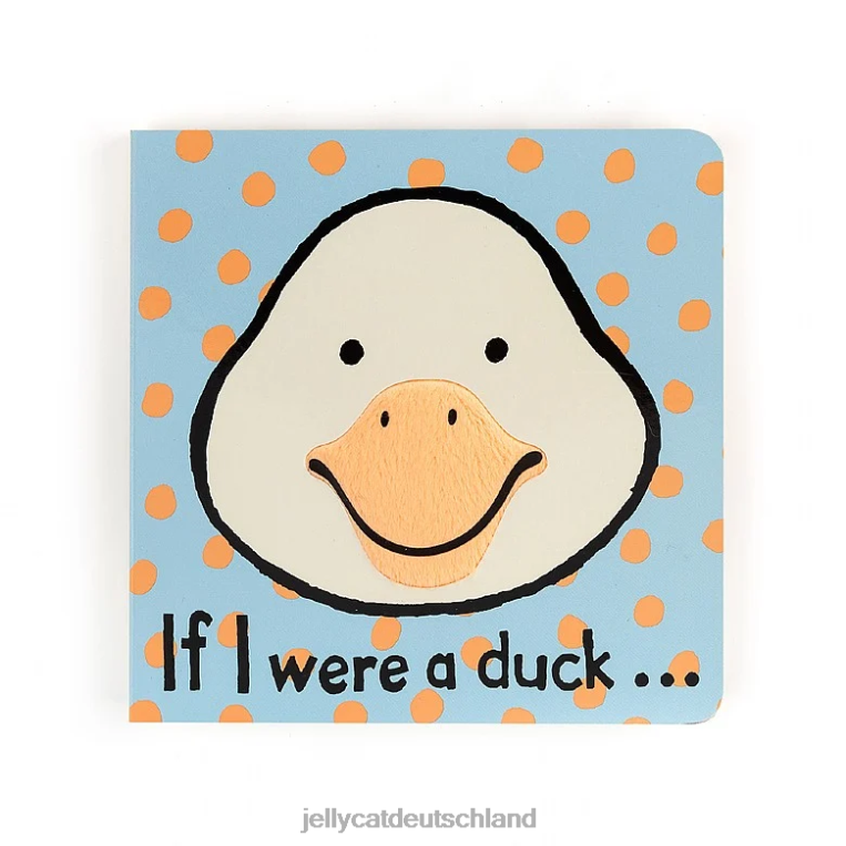 Jellycat Wenn ich ein Entenbuch und eine mehrfarbige Tumbletuft-Ente wäre Buch Z8424807