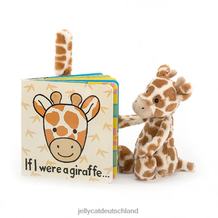Jellycat Wenn ich ein Giraffenbuch und eine schüchterne Giraffe wäre, Orange Buch Z8424733