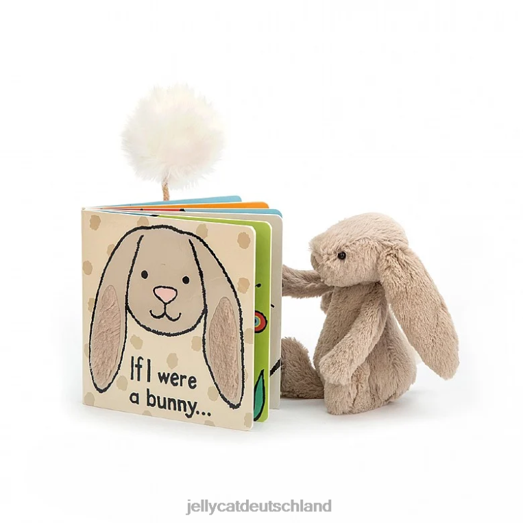 Jellycat Wenn ich ein Hasenbuch wäre und ein schüchternes Hasenbeige Buch Z8424711
