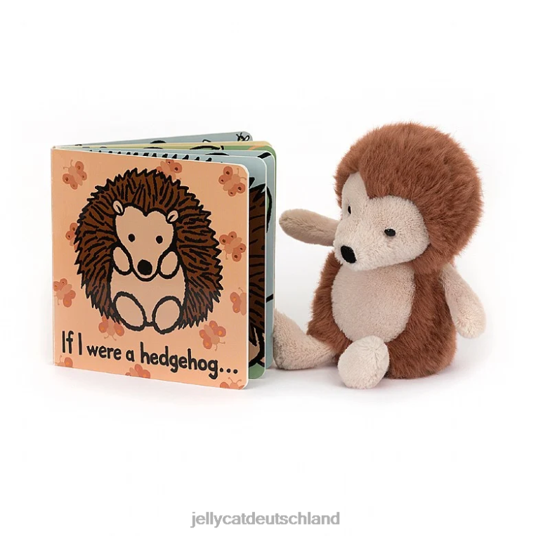 Jellycat Wenn ich ein Igelbuch wäre und ein Weidenigel braun wäre Buch Z8424793