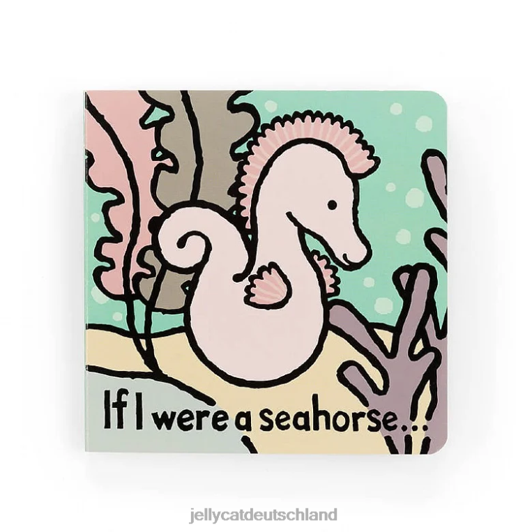 Jellycat Wenn ich ein Seepferdchen-Buch und Sienna-Seepferdchen-Silber wäre Buch Z8424762