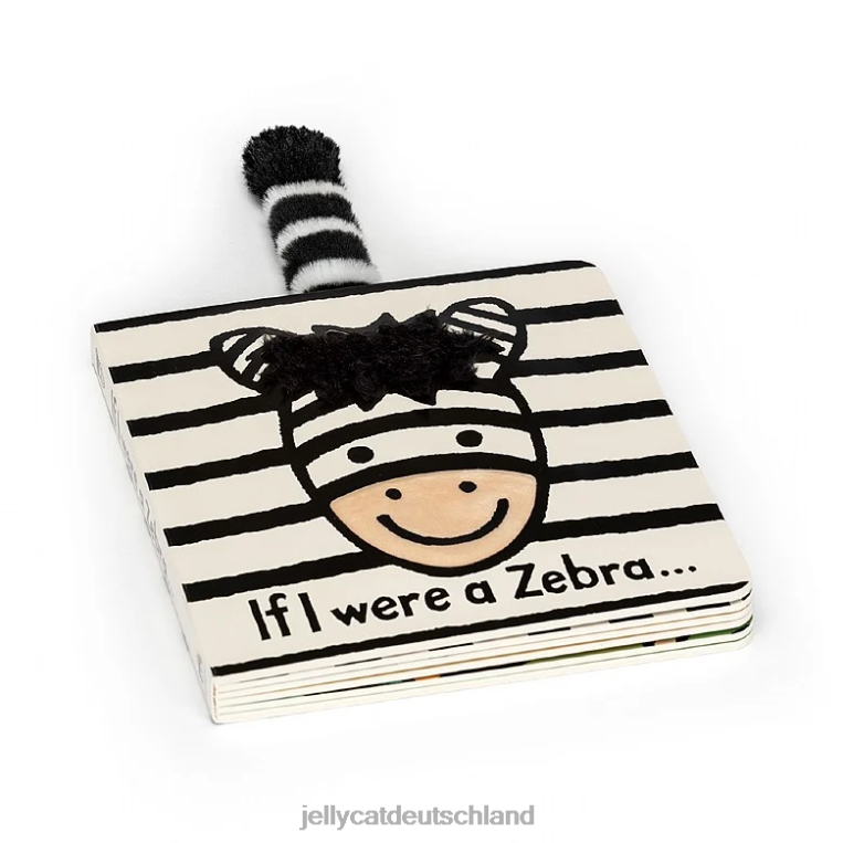 Jellycat Wenn ich ein mehrfarbiges Zebra-Kartonbuch wäre Buch Z8424776