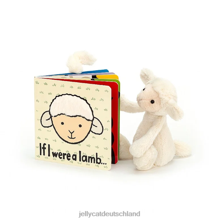 Jellycat wenn ich ein Lammbuch und schüchterne Lammcreme wäre Buch Z8424735