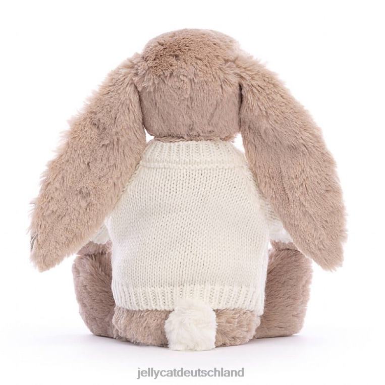Jellycat Blossom Bea Hase mit personalisiertem cremefarbenen Pullover in Beige Spielzeug Z8424160