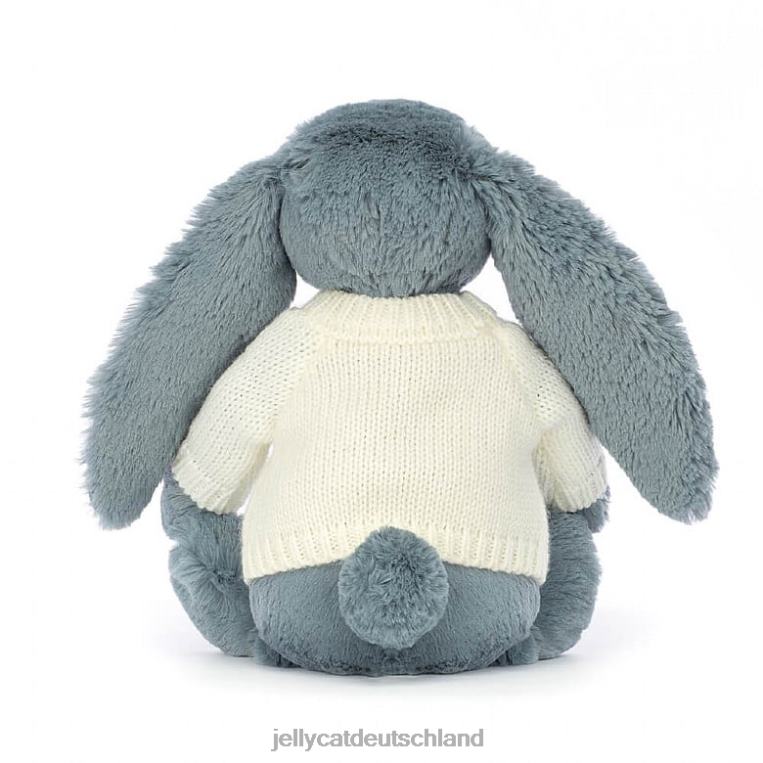 Jellycat Blossom Dusky mit personalisiertem cremefarbenen Pullover in Blau Spielzeug Z8424331