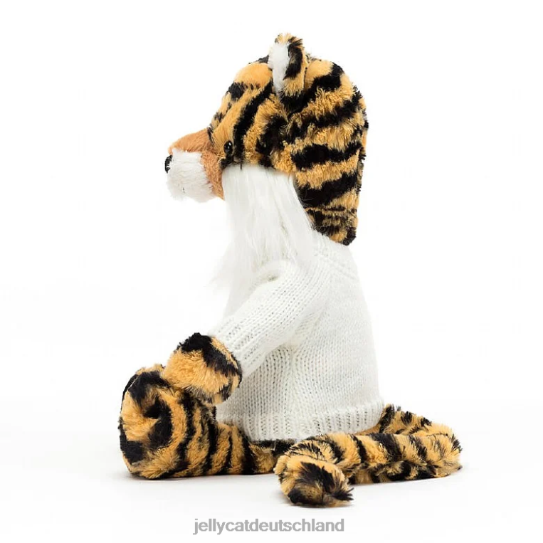 Jellycat Schüchterner Tiger mit personalisiertem cremefarbenem Pullover, mehrfarbig Spielzeug Z8424327