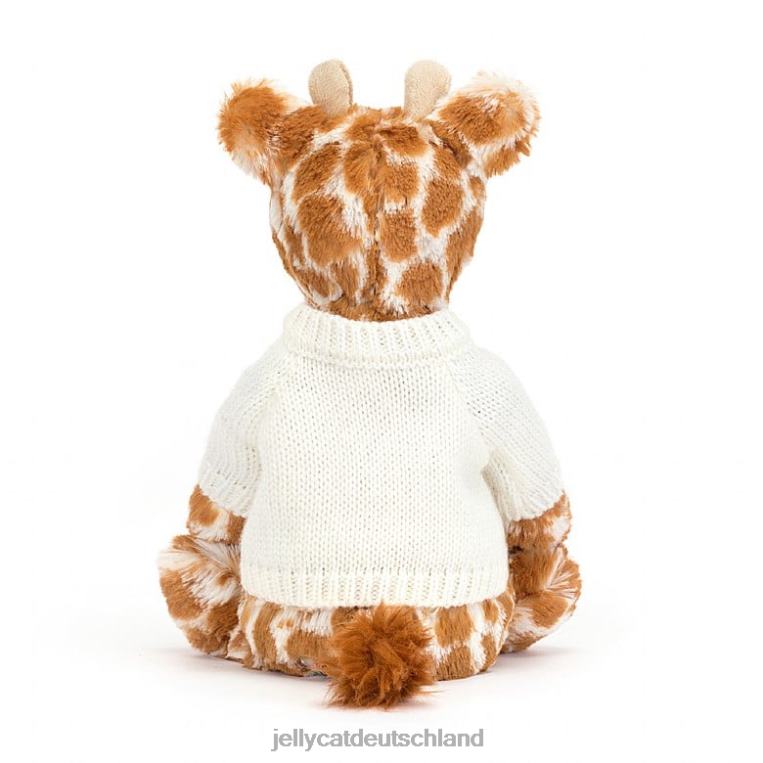 Jellycat schüchterne Giraffe mit personalisiertem cremefarbenen Pullover in Orange Spielzeug Z8424240