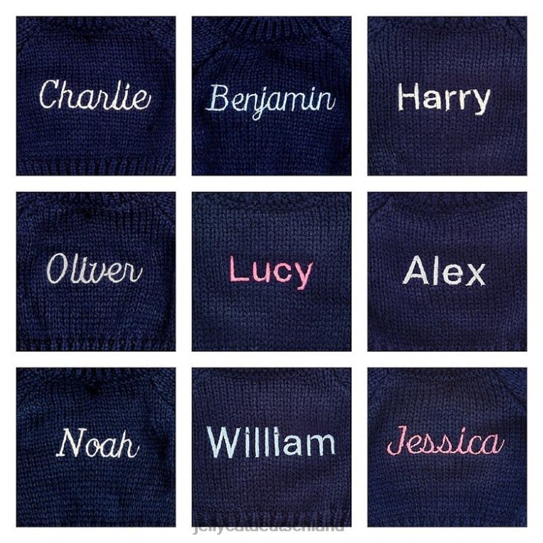 Jellycat schüchterner Affe mit personalisiertem marineblauem Pullover braun Spielzeug Z8424192