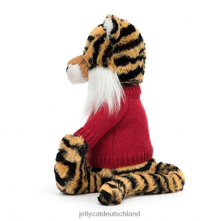 Jellycat schüchterner Tiger mit personalisiertem roten Pullover mehrfarbig Spielzeug Z8424313