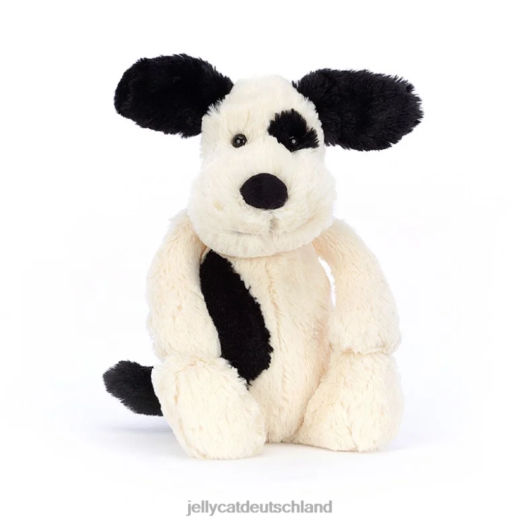 Jellycat schüchterner schwarz-cremefarbener Welpe, schwarz und weiß Spielzeug Z8424162