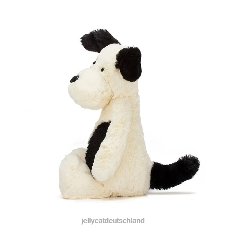 Jellycat schüchterner schwarz-cremefarbener Welpe, schwarz und weiß Spielzeug Z8424162