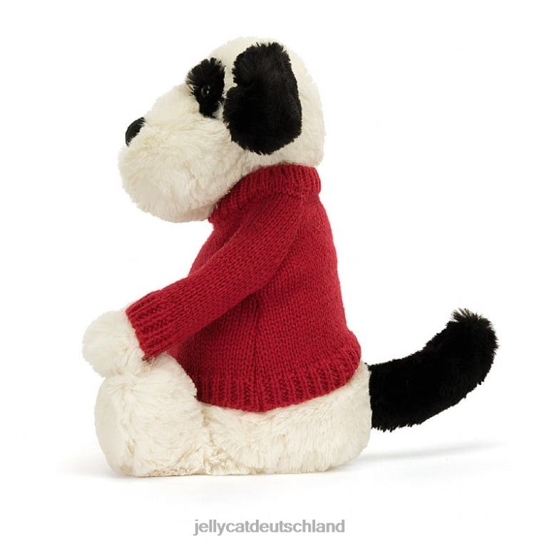 Jellycat schüchterner schwarz-cremefarbener Welpe, schwarz und weiß Spielzeug Z8424171