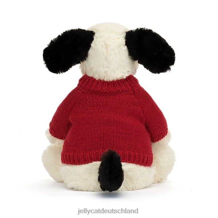 Jellycat schüchterner schwarz-cremefarbener Welpe, schwarz und weiß Spielzeug Z8424171