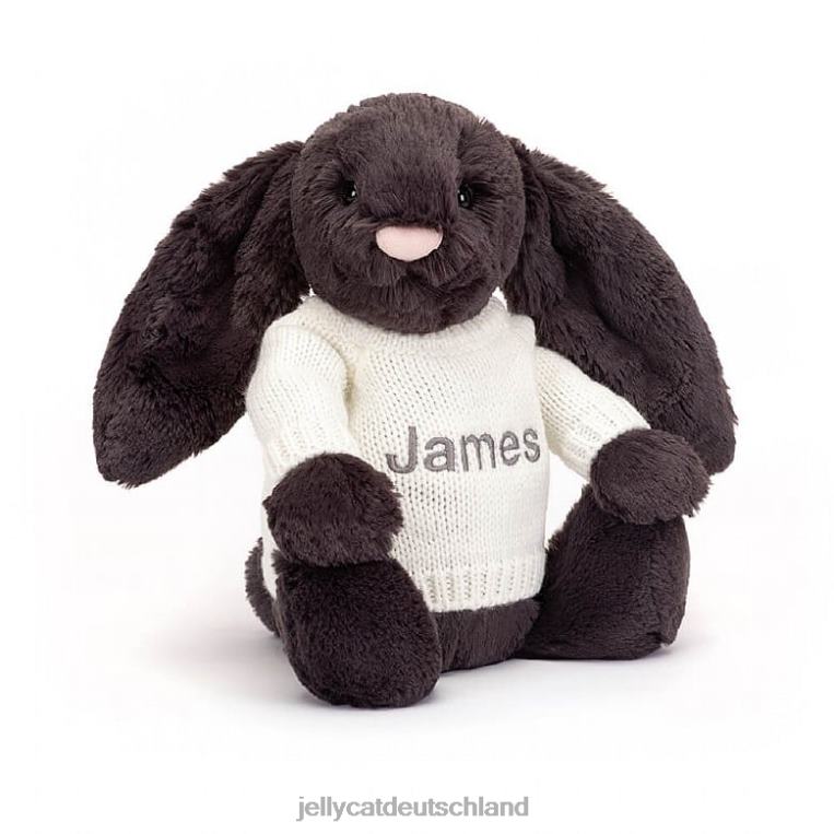 Jellycat Schüchterner Hase mit personalisierter cremefarbener Pullovertinte Spielzeug Z8424517