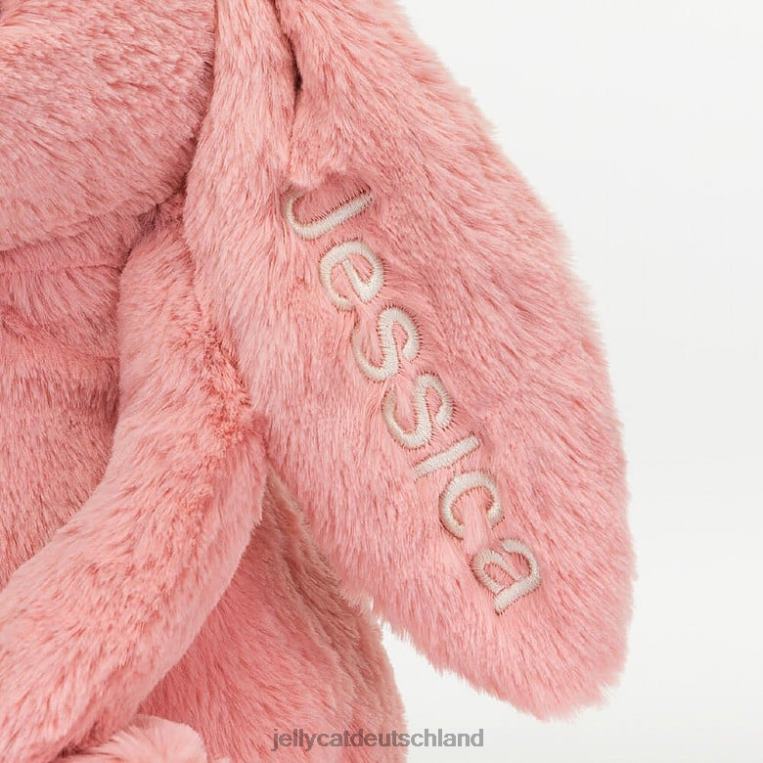 Jellycat personalisiertes schüchternes Blütenblatt-Häschen mittleres Sorbetrosa Spielzeug Z8424130