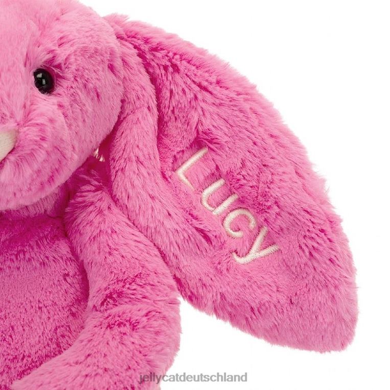 Jellycat personalisiertes schüchternes Häschen mittleres Hot Pink Spielzeug Z8424173