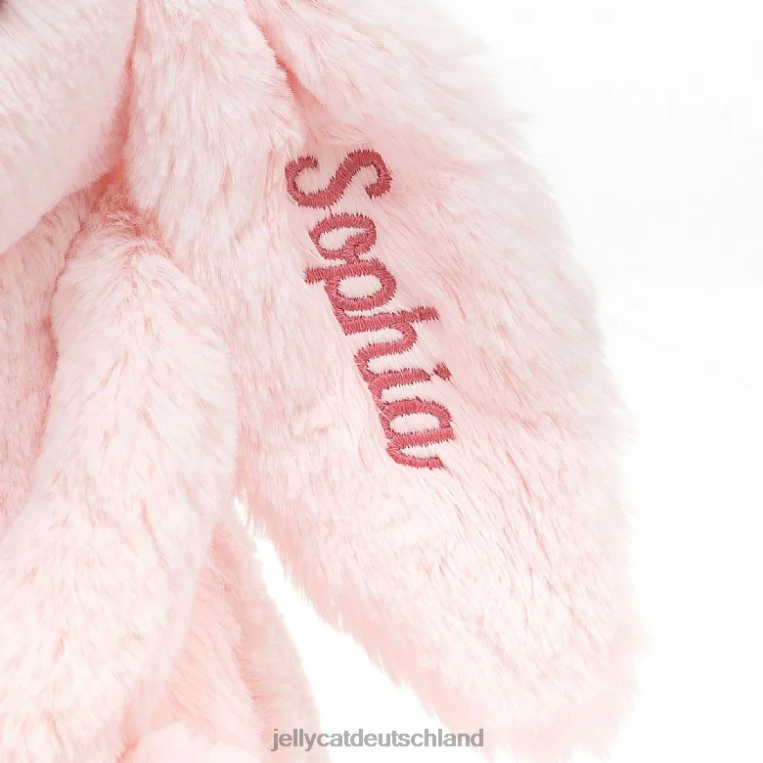 Jellycat personalisiertes schüchternes rosa Häschen mittleres Babyrosa Spielzeug Z842448