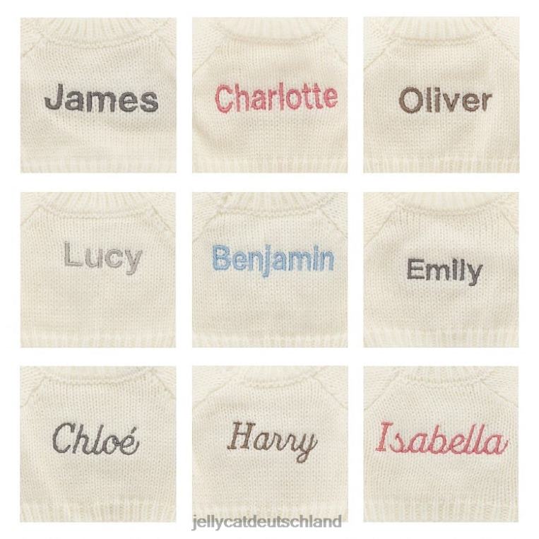 Jellycat schüchternes Fudge-Häschen mit personalisiertem Sahnepullover aus Schokolade Spielzeug Z8424513