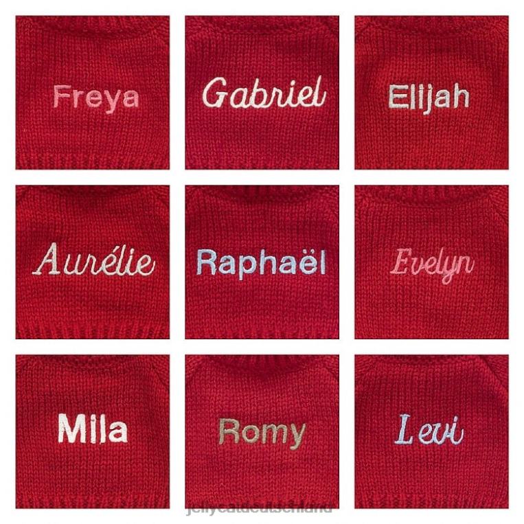 Jellycat schüchternes Fudge-Häschen mit personalisiertem roten Pullover aus Schokolade Spielzeug Z8424511