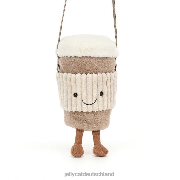 Jellycat witzige Coffee-to-go-Tasche beige Tasche Z842431