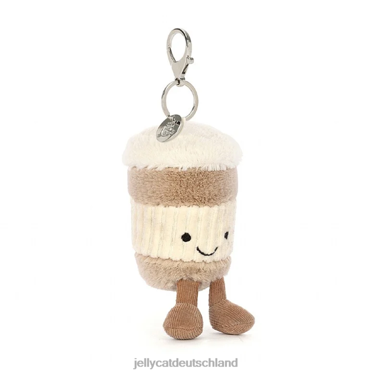 Jellycat Amüsanter Coffee-to-go-Taschenanhänger in Beige Zubehörteil Z842434