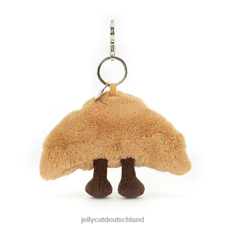 Jellycat Amüsanter Croissant-Taschenanhänger in Beige Zubehörteil Z842417