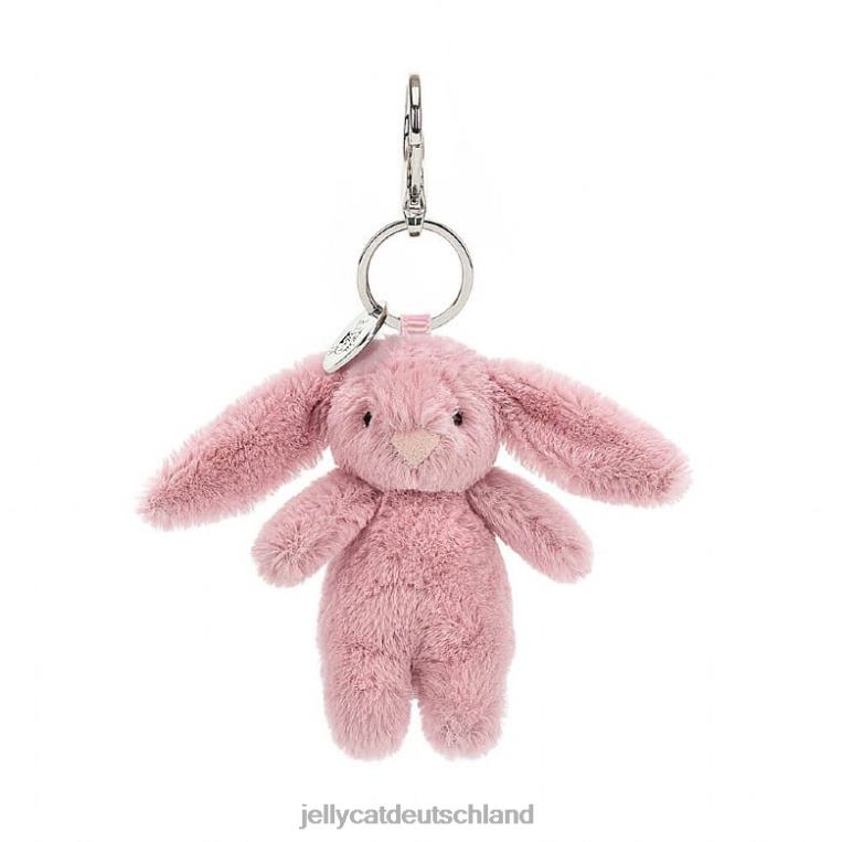Jellycat Schüchterner Hasen-Tulpen-Taschenanhänger in Rosa Zubehörteil Z8424577