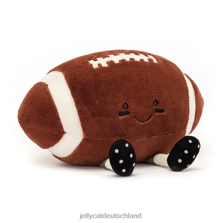Jellycat vergnügliche Sportarten American Football braun und weiß Spielzeug Z8424108
